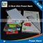 New design Slim power bank charger 4000mAh with built-in charging adapters