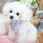 England style pet dog scarf with printing canvas pet collars and leashes