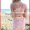 bandage strappy backless lace dress