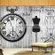 For adhesive flexible diy star decal sheet 3d clock wall mirror sticker