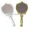 young girls anti broken handy makeup mirror /single side embrossed butterfly handheld mirror