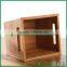 Candy storage holder in bamboo with handle