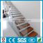 invisible stringer Indoor Steel wood straight residential floating stairs