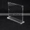 Clear Counter Custom Acrylic Advertising Display For Exhibition Card