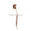 Special fishtail handle 10 pieces sythetic hair rose gold makeup brushes