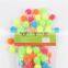 Factory supply DIY crafts fluorescent colors pom pom toys for kids or wedding party decoration