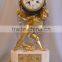 white marble clock