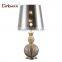 2015 New design Bedside Antique Classic Power Outlet diy desk lamp with unique lampshade and metal base                        
                                                Quality Choice