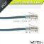 8FT flat RJ45 to RJ45 Rollover console cable in sky blue