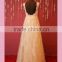 Floor length ivory bridesmaid dress lace cap sleeve