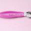 2015 purple red color whosale plastic and steel material pedicure nail manicure set