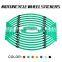 Car motorcycle reflective wheel rim protector 16 stripes