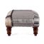 Natural Livings Cotton Printed Wooden upholstered Stool