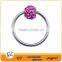 Natural colorful unique circular BCR magnetic fake nose piercing