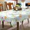 beautiful Square flower printed vinyl tablecloth,water proof table cloth