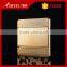 New design High Temperature Resistance Fireproof golden panel 1gang intermediate wall switch