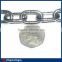 Stainless chain, short link chain, DIN standard stainless steel link chain