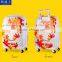 Printed ABS PC Hardside Girls Travel Luggage Travel Trolley Luggage
