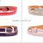 Korea style fashion DL candy color ladies' and women's patent leather slim waist belt with needle buckle