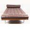 Genuine leather Barcelona Daybed with solid wood frame