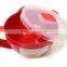 Red color microwave safe plastic coffee mugs
