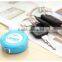 Mini leather tape measure 1.5 m color shell with soft tape measure 7.5mm Keychain