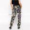 2015 relaxed fit bright animal print jogger pants for woman JXH446
