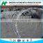 HOT DIPPED GALVANIZED CONCERITINA RAZOR WIRE WITH FIRM CLIPS
