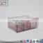 Acrylic office desk organizer With 3 Slotted Compartments