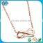 Top Selling Products 2015 Rose Gold Infinity Elegant Necklace