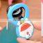 custom lovely baby shape metal bottle opener with pvc coats