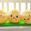 China Promotion Cheap Round Custom Rea Pillow Green Bean Plush Toy