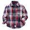 Kids wear children casual plaid shirts boys long sleeve 100%cotton different checks shirts for boys