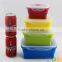 With Removable Ice Pack Refrigerator Crisper Colorful Salad Snack Food Container For Kids Lunch Box