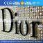 different styles alphabet advertising light up led channel letter signs