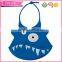 Infant mealtime soft silicone baby bib manufacturers usa with cartoon designs