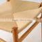 Triumph Antique Hand-made Rope Design wood Dining Chair / Solid wood restaurant chair
