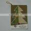 custom holiday tree shaped greeting card for best wishes