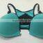 2016 Most Fashion V Shape Underwear Girls Sports Front Closure Bra With Black Lace