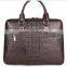 Crocodile Leather Executive Briefcase for Men Custom Old Fashion Briefcase