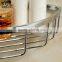 Wall mounted Bathroom hardware Chrome plating brass hanging corner basket for bathroom storage