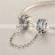 New Design Victoria Silver Safty Chain Women Charm 925 silver Jewellery For Bracelet