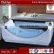 Freestanding White Acrylic Water Jets Bathtub ,Japanese Massage Bathtub