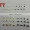 Wholesale High Quality Plated Top and Bottom Stops for Zipper