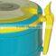 Three layers oval shape kids plastic lunch box with handle