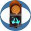 LED solar powered traffic signs with yellow green