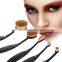 10 pcs soft oval toothbrush shape oval makeup brush