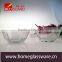 2016 wholesale hight white glass bowl ,Soccer shaped salad glass bowl,