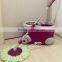 Microfiber Savig Energy Spining Magic Spin Mop W/bucket 2 Heads Rotating 360 Easy Floor Mop
