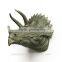 Resin wall animal head mount triceratops dinosaur head